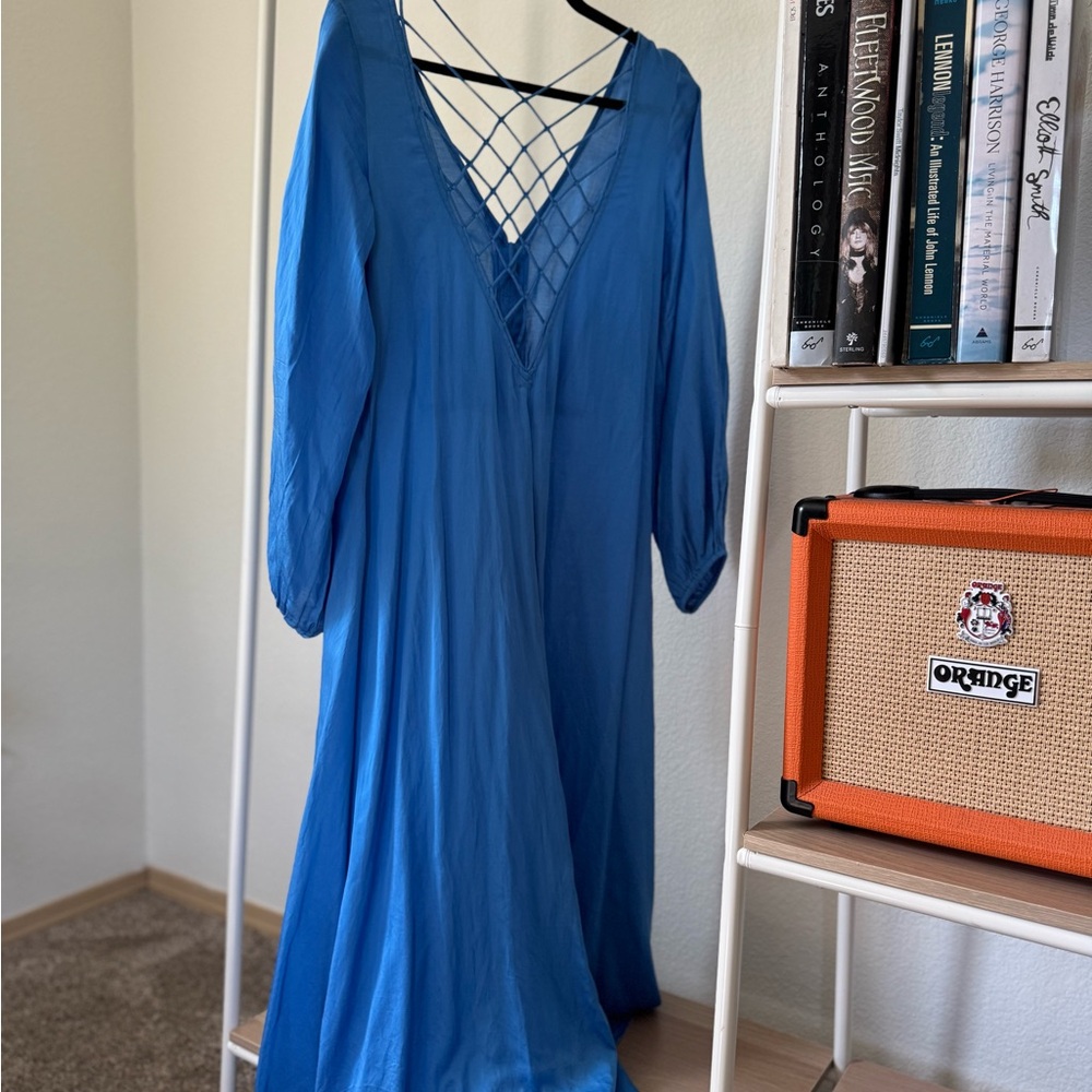Free People Vibrant Blue Dress - Picture 2 of 10